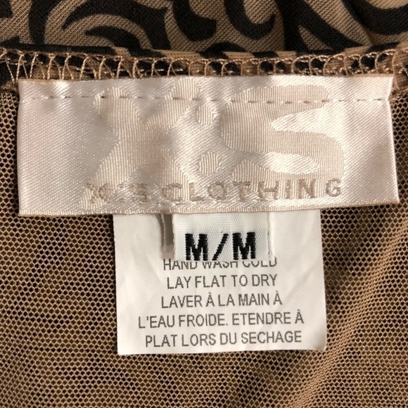 𝅺VINTAGE 90s bustier midi dress XS tattoo print mesh dress Fits XS Small - Picture 5 of 7